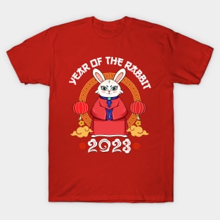 Yin Yan Bunny Zodiac Chinese New Year 2023 Year of Rabbit T-Shirt